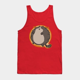 Grey Tabby Sphere Cat Tank Top